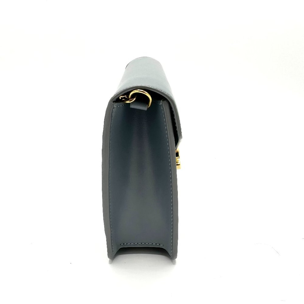 Celine Slate Blue Triomphe Margo Chain Flap - Picture 4 of 10